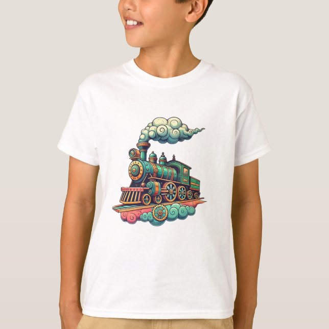 Camiseta Comboio Steampunk (Frente)