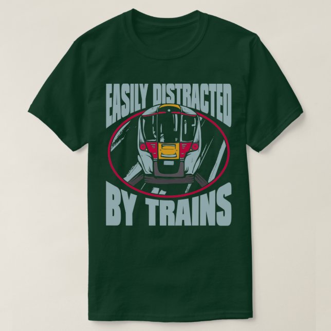 Camiseta Comboios Comboios Locomotive Railroad (Frente do Design)