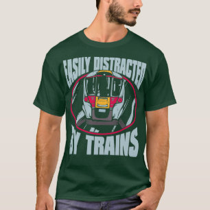 Camiseta Comboios Comboios Locomotive Railroad