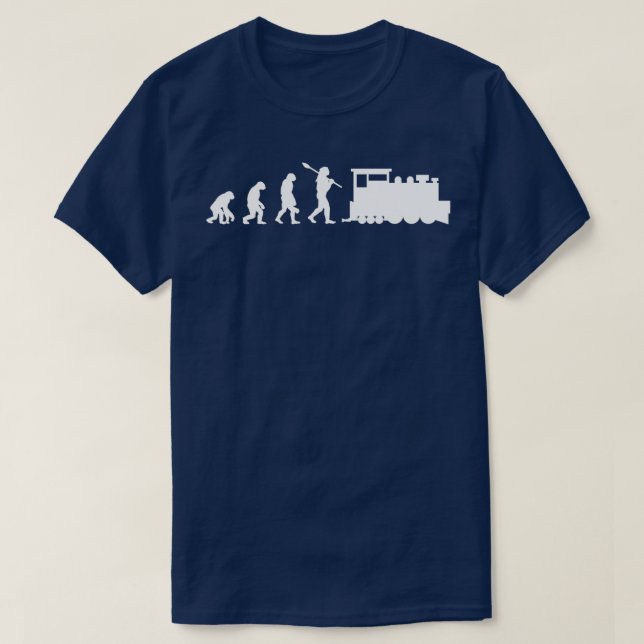 Camiseta Comboios Condutores do Comboio em Evolução 1 (Frente do Design)