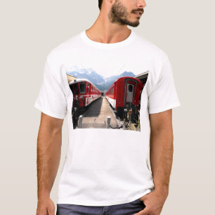 Camiseta Comboios em Engelberg nos Alpes suíços