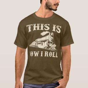 Camiseta Comboios Engraçados e Caminhos-de-Ferro Gráficos 5