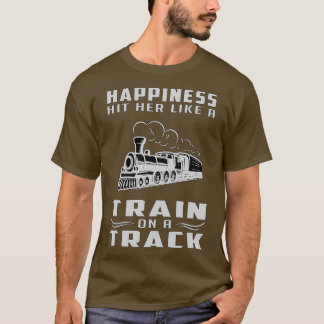Camiseta Comboios ferroviários Locomotivas Comboios Engraça
