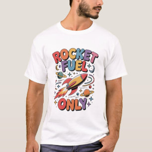Camiseta Combustível de Foguete Apenas Foguete Espacial Eng
