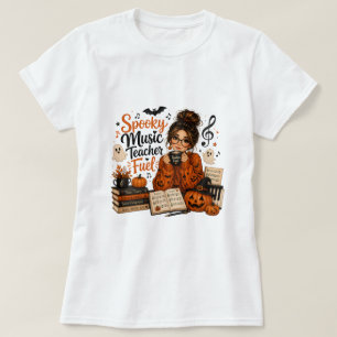 Camiseta Combustível de Professora de Música Assustadora pa