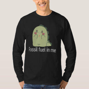 Camiseta Combustível fóssil em mim Dinossauro animal