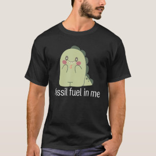 Camiseta Combustível fóssil em mim Dinossauro animal