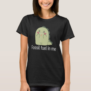Camiseta Combustível fóssil em mim Dinossauro animal