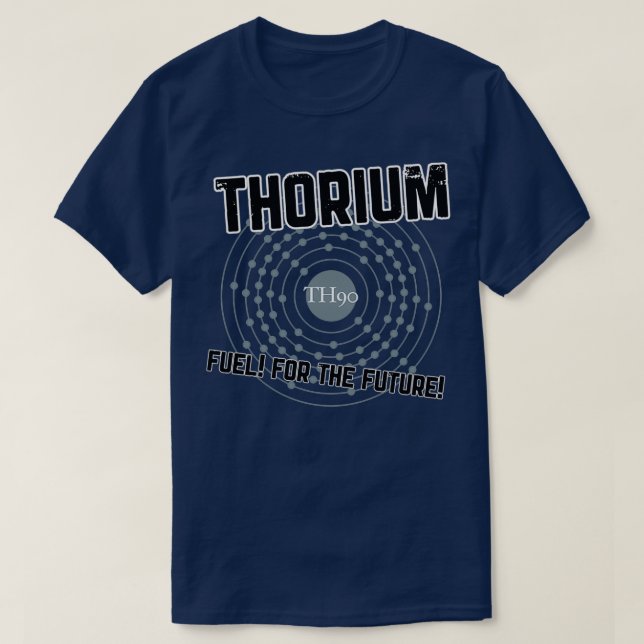 Camiseta Combustível THORIUM para o futuro (Frente do Design)