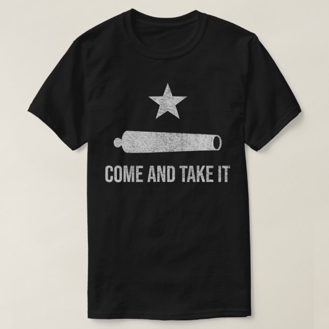 CAMISETA COME AND TAKE IT FLAG TEXAS PRIDE GONZALES CANNON  (Frente do Design)