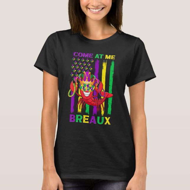 Camiseta Come At Me Breaux Crawfish Funny Mardi Gras Jester (Frente)
