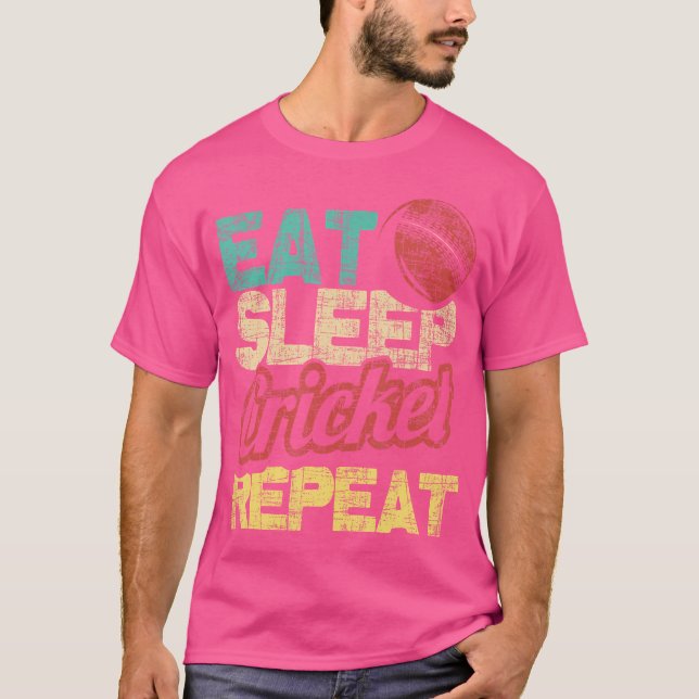Camiseta Come Cricket Repetit Cricket Batsman (Frente)
