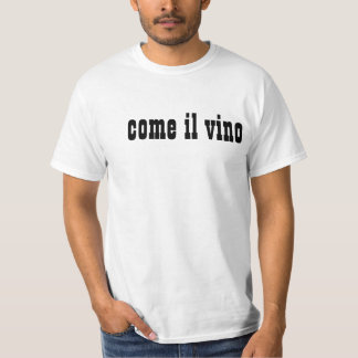 Camiseta come il vino