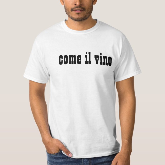 Camiseta come il vino (Frente)