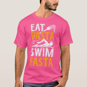 Camiseta Come Pasta Natação Fasta Nadadora Presente Nadador