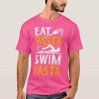 Camiseta Come Pasta Natação Fasta Nadadora Presente Nadador