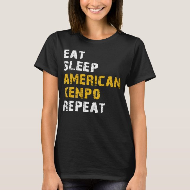 Camiseta Come sleep American Kenpo (Frente)
