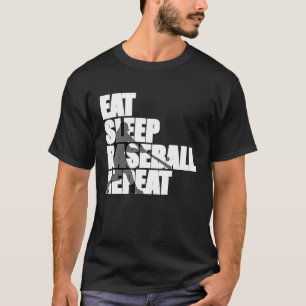 Camiseta Come Sleep Baseball Repete Amor Baseball
