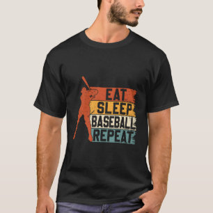 Camiseta Come Sleep Baseball Repete Luvas Gama Pitcher Pitc