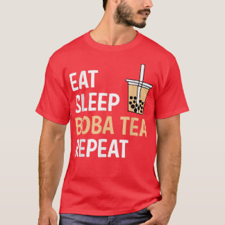 Camiseta Come Sleep Boba Tea Repete Bble Tea