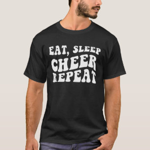 Camiseta Come Sleep Cheer Repetir, Menina Encantadora Trend