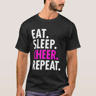 Camiseta Come Sleep Cheerhead Repete Cheerhead