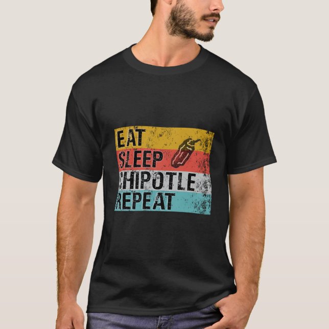 Camiseta Come Sleep Chipotle Repete Chipotle (Frente)
