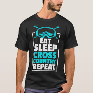 Camiseta Come Sleep Cross Country Repete Skier Winter Sport