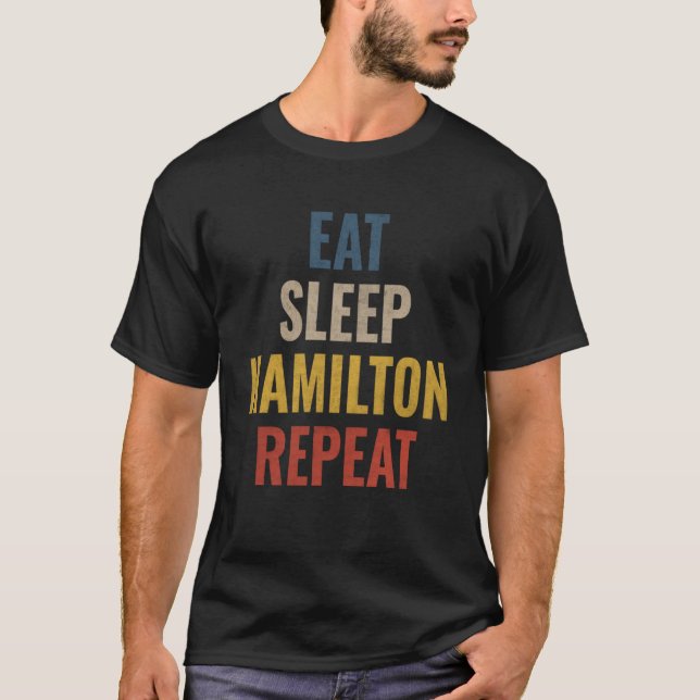 Camiseta Come Sleep Hamilton Repete Vintage Hamilton Pullov (Frente)
