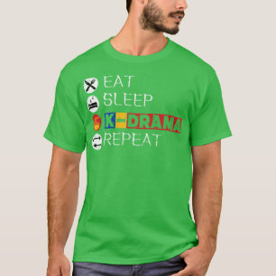 Camiseta Come Sleep KDrama Repete 9