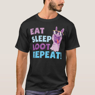 Camiseta Come Sleep Loot Repete LLAMA Birthday Gift Classic