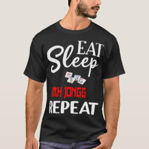 Camiseta Come Sleep Mah Jongg Repete Jokers Jokers Jokers J