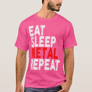 Camiseta Come Sleep Metal Repete Tee Rock Rave Pesado