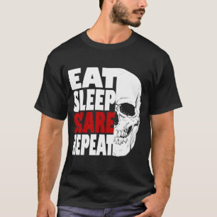 Camiseta Come Sleep Scare Repete Halloween
