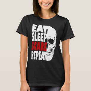 Camiseta Come Sleep Scare Repete Halloween