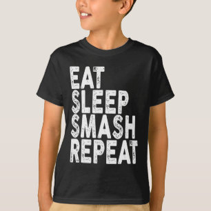 Camiseta Come Sleep Smash Repete Badminton Tee