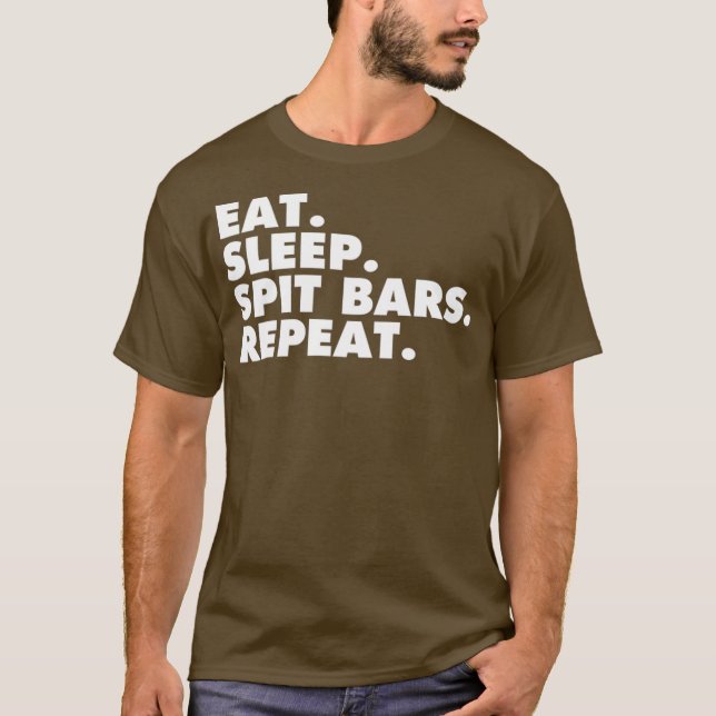 Camiseta Come Sleep Spit Bares Música Artista Rap Star Gift (Frente)