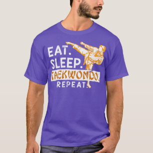 Camiseta Come Sleep Taekwondo Repete Taekwondo