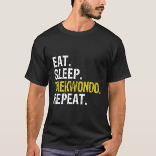 Camiseta Come Sleep Taekwondo Repetir