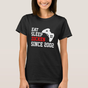 Camiseta Come Sleep Zocken Desde O Jogo Jogador De Geek D D