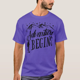 Camiseta Começa a aventura de montanha