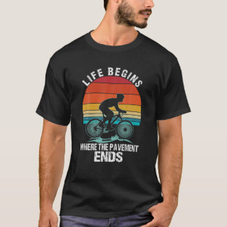 Camiseta Começa Onde Pavement Mountain Bike Bic