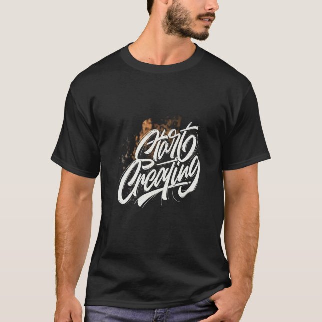 Camiseta Comece a criar (Frente)