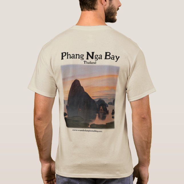 Camiseta Comece a explorar hoje - Phang Nga Bay T-Shirt (Verso)