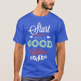 Camiseta Comece com um bom amigo Café