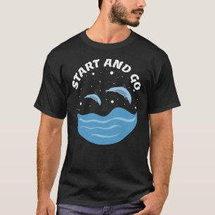 Camiseta Comece e Vá! - Golfinhos Fofos