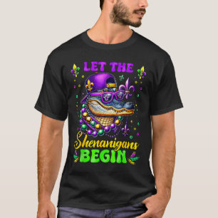 Camiseta Comece os Traquinices Aligator Carnaval de Mardi G