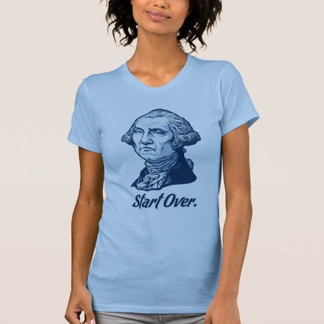 Camiseta Comece sobre o t-shirt (Frente)