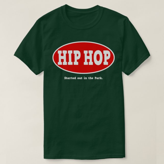 Camiseta Começou no parque Hip Hop 1 (Frente do Design)
