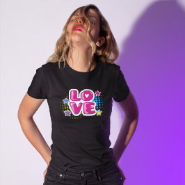 Camiseta Comédia com Pop de arte amorosa